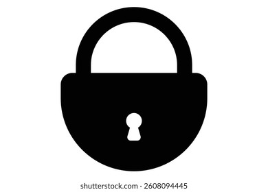 lock icon. padlock isolated on white background.