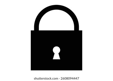 lock icon. padlock isolated on white background.
