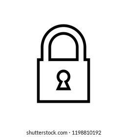 Lock icon. Padlock lock security icon