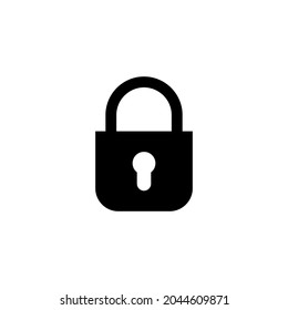 Lock icon. Padlock sign and symbol. Encryption icon. Security symbol
