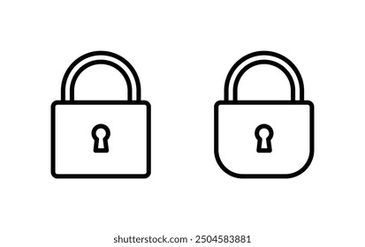 Icono de bloqueo. Vector de signo de candado