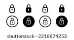 Lock icon. Padlock symbol. Black color. Vector isolated sign.
