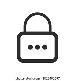 Lock icon. Padlock symbol modern, simple, vector, icon for website design, mobile app, ui. Vector Illustration