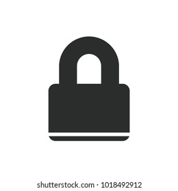 Lock icon. Padlock symbol modern, simple, vector, icon for website design, mobile app, ui. Vector Illustration