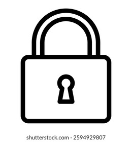 lock icon padlock symbol icon. vector icons set. security, protection and privacy vector icons for access control, encryption, safety related designs. outline, solid, filled styles
