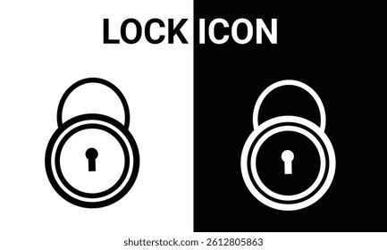 Lock icon Padlock icon vector.
