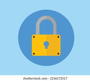 Icono de bloqueo , candado , Diseño plano de ilustración vectorial.eps10