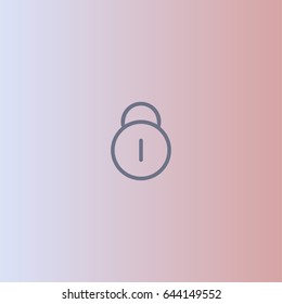 Lock icon. Privacy locker sign vector