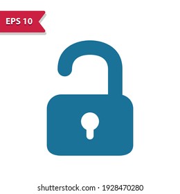 Sperrsymbol. Professionelles, pixelorientiertes Symbol im Glyph-Stil.