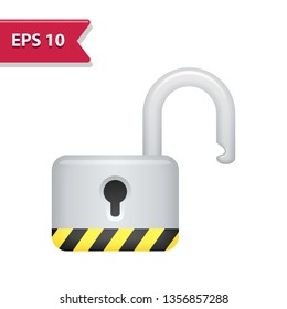 Lock Icon. Professional, pixel-aligned icon in realistic colors.