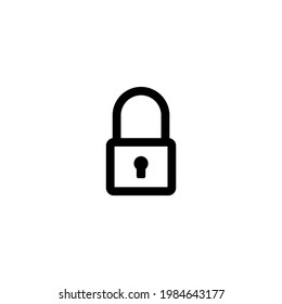 Icono de bloqueo. Ilustración vectorial de símbolo de icono de protección