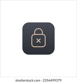 Lock Icon, Safe protection concept. secure padlock, encryption key, secret symbol. Stock vector illustration isolated