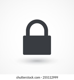 Lock icon. Security concept.