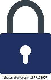 Lock icon. Security padlock - locked and unlocked Icons. Simple sign in flat style isolated on white background. Security symbol for web site design, logo, app,UI. Vector illustration,