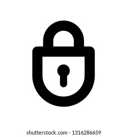 Lock icon, security symbol
