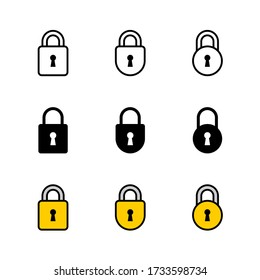 Symbol sperren: Sicherheits-Thema, Infografiken und andere grafisch verwandte Assets.