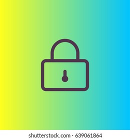 Lock icon. Security vector