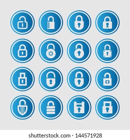 Lock icon set