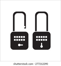 Lock icon set