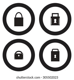Lock icon set