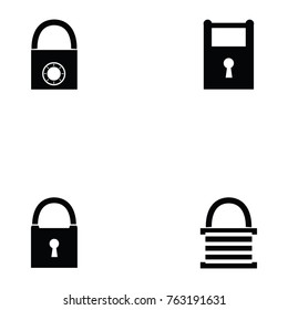 lock icon set
