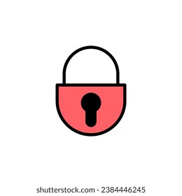 Lock icon set illustration. Padlock sign and symbol. Encryption icon. Security symbol