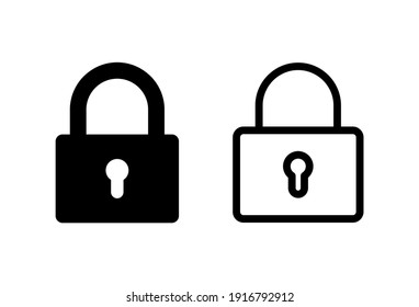 Lock icon set. Padlock icon vector. Encryption icon. Security symbol