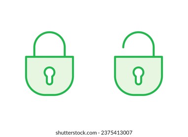 Lock icon set. Padlock icon vector. Encryption icon. Security symbol