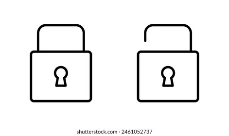 Lock icon set. Padlock icon vector. Encryption icon. Security symbol