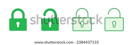 Lock icon set. Padlock icon vector. Encryption icon. Security symbol