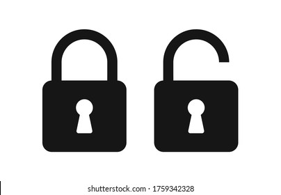 Icono de bloqueo de la ilustración vectorial