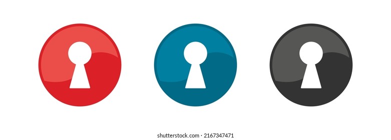 Lock icon set. Vector illustration.
