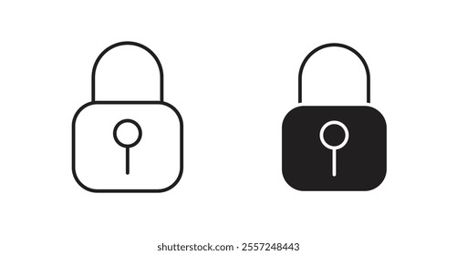Lock Icon set. vector illustration set
