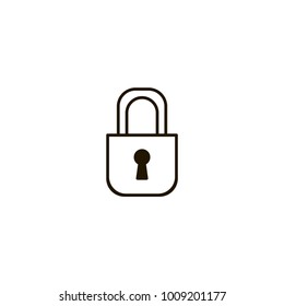 lock icon. sign design