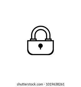 lock icon. sign design