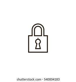 lock icon. sign design