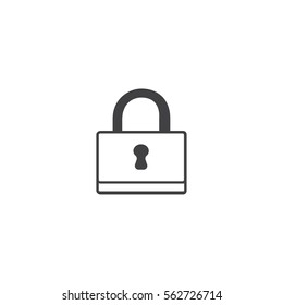 lock icon. sign design