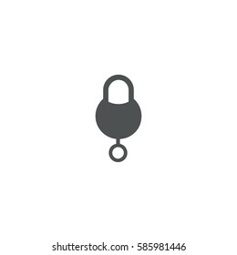 lock icon. sign design