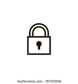 lock icon. sign design