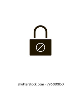 lock icon. sign design