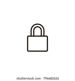 lock icon. sign design