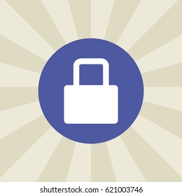 lock icon. sign design. background