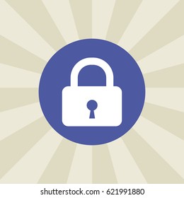 lock icon. sign design. background