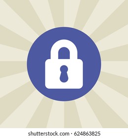 lock icon. sign design. background