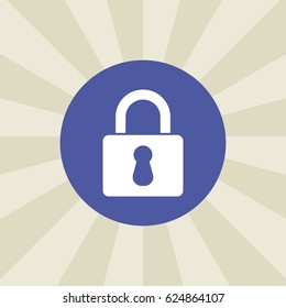 lock icon. sign design. background