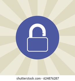 lock icon. sign design. background