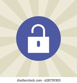 lock icon. sign design. background