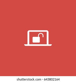 lock icon. sign design. red background
