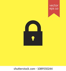 lock. lock icon. sign design. Vector EPS 10.