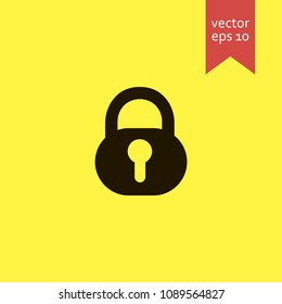 lock. lock icon. sign design. Vector EPS 10.